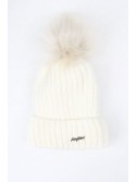 Cream winter hat C1 - Online store - Boutique